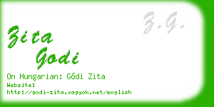 zita godi business card